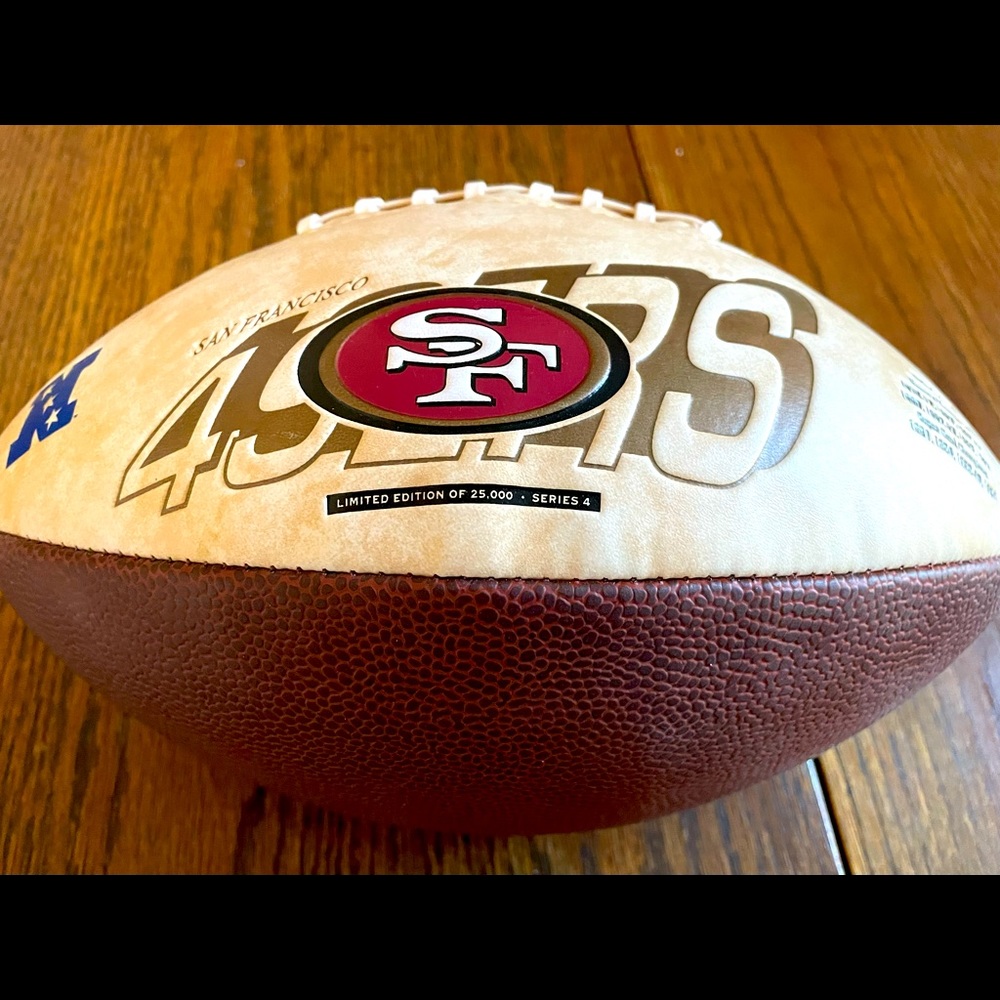 San Francisco 49ers Commemorative Football.